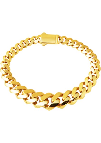 14 Ayar Süzme Gurmet Zincirli Altın Bileklik