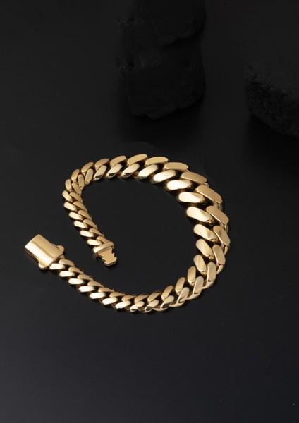 14 Ayar Süzme Gurmet Zincirli Altın Bileklik modelleri