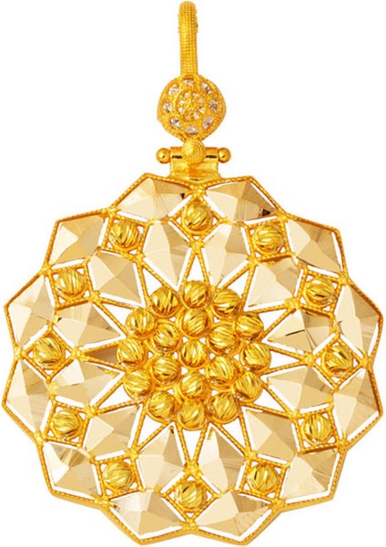 Dorikalı Zincirsiz Kadim Altın Kolye Ucu