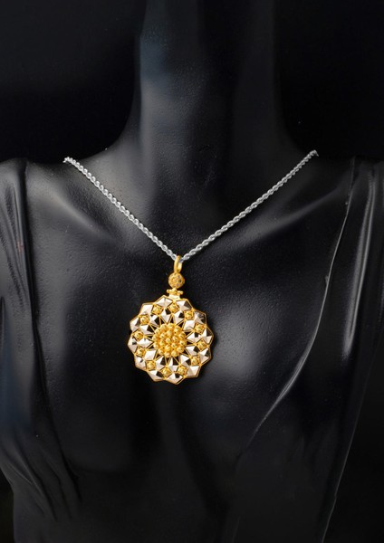 Dorikalı Zincirsiz Kadim Altın Kolye Ucu modelleri