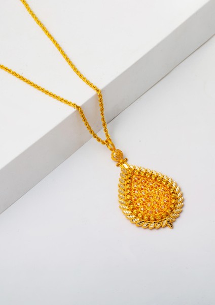 Antik Tasarım Zincirli Altın Kolye modelleri