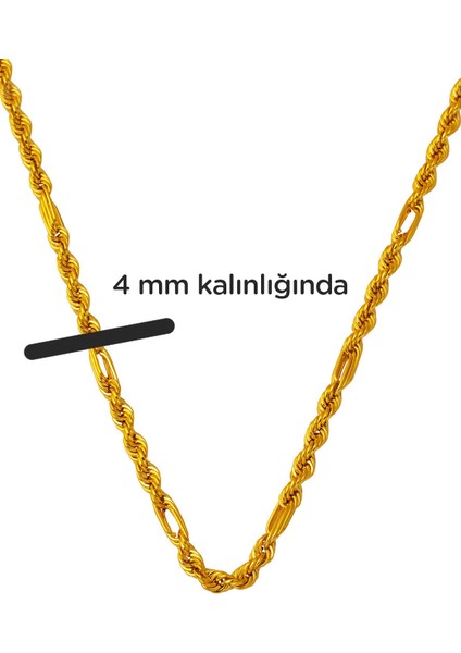 Ataç Burmalı Halat Altın Zincir Kolye 60 Cm. indirimleri