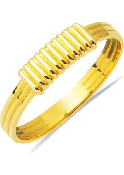 Magne 14 Ayar Taşsız Minimal Altın Yüzük