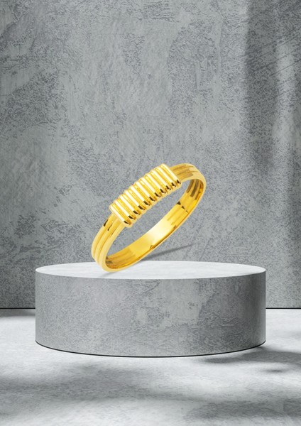 Magne 14 Ayar Taşsız Minimal Altın Yüzük modelleri