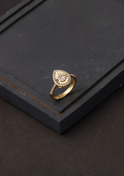 Damla Model Baget Altın Yüzük 14 Ayar indirimleri