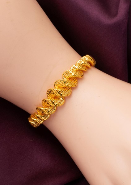 Balıksırtı Desenli Burmalı Altın Bileklik fiyatları