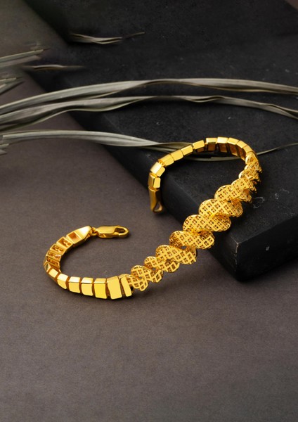 Balıksırtı Desenli Burmalı Altın Bileklik fırsatları