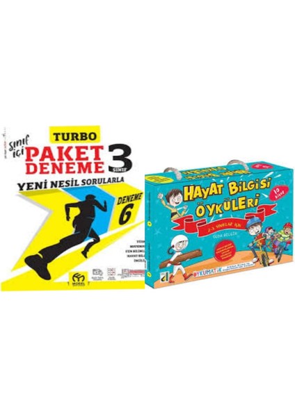 3. Sınıf Turbo Paket Deneme ve Hayat Bilgisi Öyküleri Seti