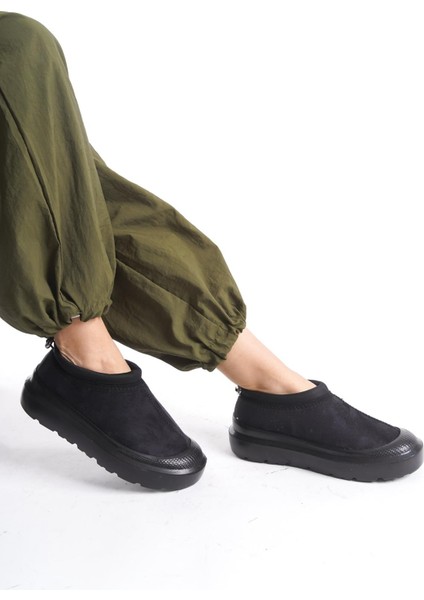 Kadın Içi Kürklü Scuba Kumaş Detaylı Rahat Kalın Taban Günlük Bot fiyatları