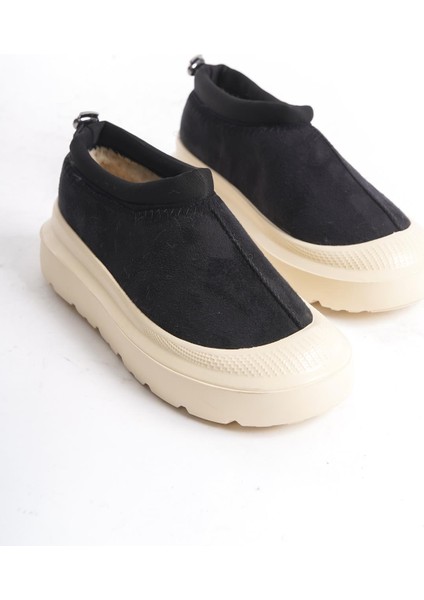 Kadın Içi Kürklü Scuba Kumaş Detaylı Rahat Kalın Taban Günlük Bot fırsatları