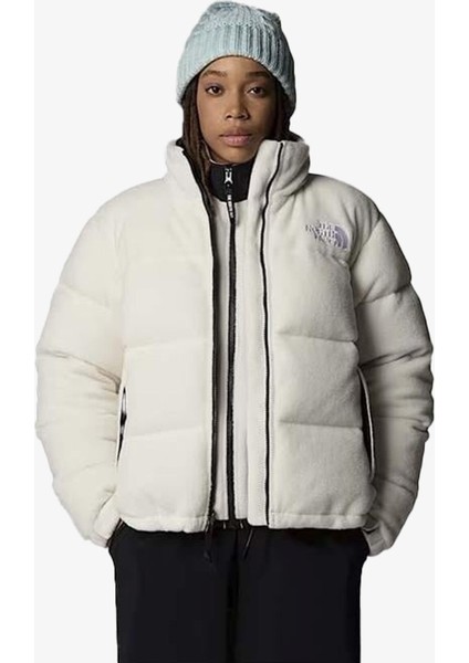 W 2000 Polar Nuptse Kadın Beyaz Polar NF0A88YZQLI1