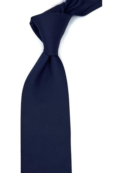 Limidi Style Lacivert Düz Italyan Ipek Kravat İK1857