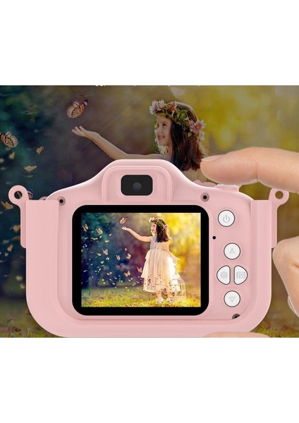Çocuk Fotoğraf Makinesi Kamerası Üst Kalite Full Hd Çift LENS+KART+KORDON+TFOKUYUCU+KILIF modelleri