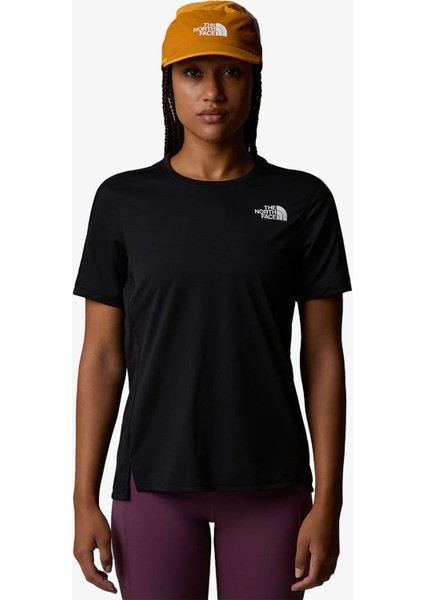 W Sunrıser Ss Kadın Siyah T-Shirt NF0A84LFJK31