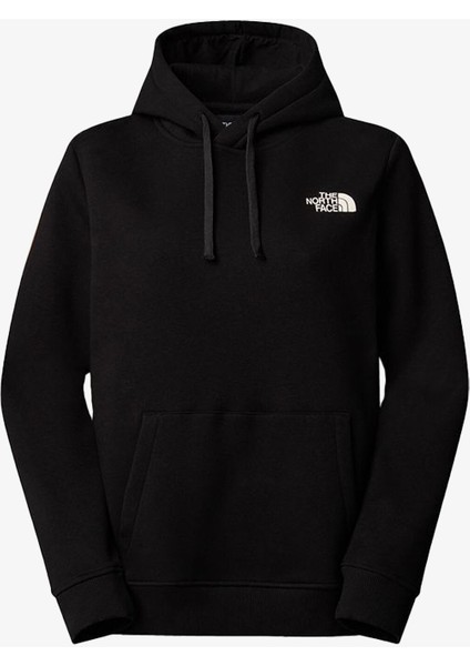 W Hoodıe Topographıc Kadın Siyah Sweatshirt NF0A89CPJK31