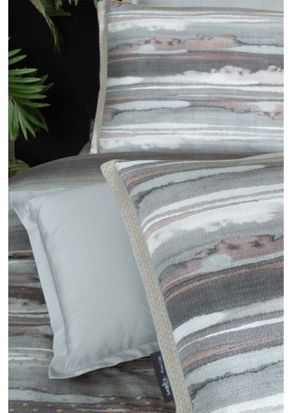 Juno Gri Pamuk Saten 233 Tc Çift Kişilik Nevresim Takımı modelleri