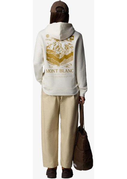 W Hoodıe Topographıc Kadın Beyaz Sweatshirt NF0A89CPQLI1 modelleri