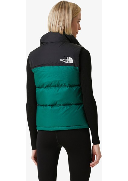 W 1996 Retro Nuptse Kadın Yeşil Yelek NF0A3XEPNL11 fırsatları