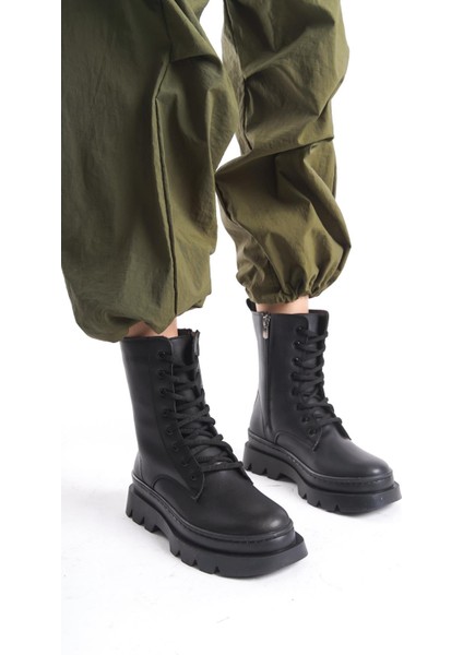 Kadın Tırtık Taban Postal Bot Bağcıklı Fermuarlı Rahat Taban Tam Kalıp Bot fiyatları