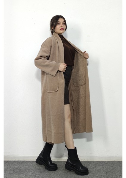 Keçe Kaşe Uzun Astarsız Kuşaksız Hırka Kaban 2541 fiyatları