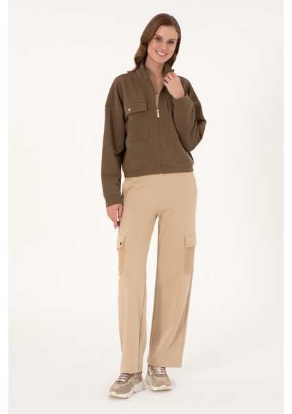 Kadın Haki Sweatshirt 50299001-VR027