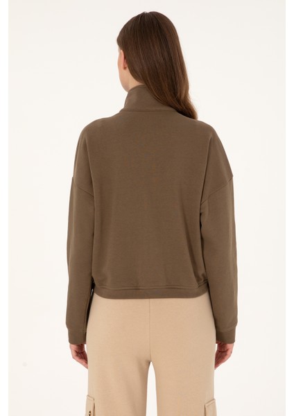 Kadın Haki Sweatshirt 50299001-VR027