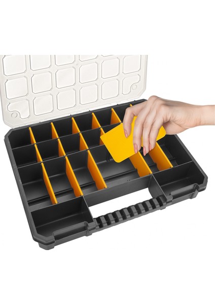 Slim Organizer Takım Çantası Ayarlanabilir 23 Bölmeli vida Kutusu