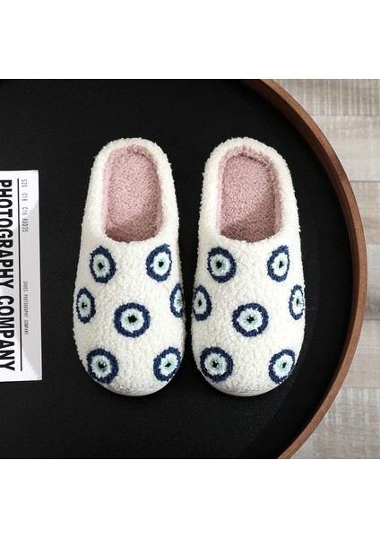 Unisex Kışlık Sıcak Tutan Kürklü Ev Terliği Kadın Ev Terliği (Yurt Dışından)