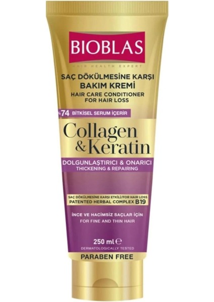 Kolajen Keratin 250ML Saç Kremi