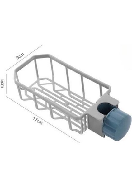 Byogalo® Musluk Kenarı Plastik Süngerlik Sabunluk Mutfak Düzenleyici Sünger Sabun Mutfak Organizeri