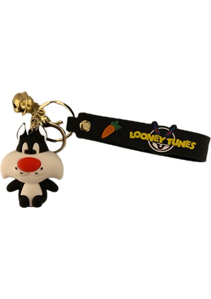 Looney Tunes Sylvester Çok Yönlü Hq Çanlı Anahtarlık