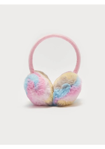 Lcw Accessorıes Pembe Baskılı Kız Çocuk Pelüş Kulaklık