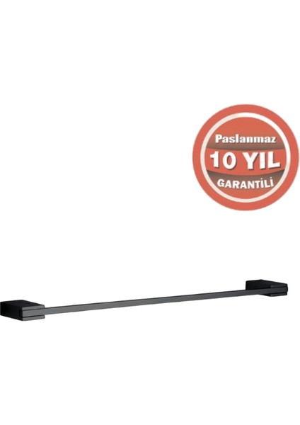 Paslanmaz Pirinç Titanik Uzun Havluluk 50CM Mat Siyah modelleri