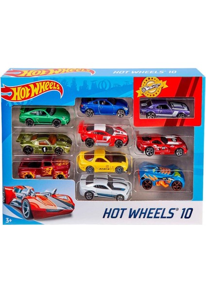 Dzc Kuzenler Avm Hot Wheels 10 Liu Metal ARA0BALAR Demir Erkek Oyuncak Araç Set fırsatları