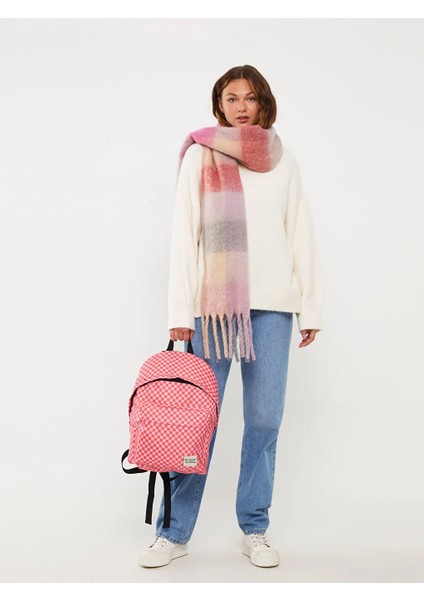 Xsıde Somon Baskılı Baskılı Kadın Sırt Çantası fiyatları
