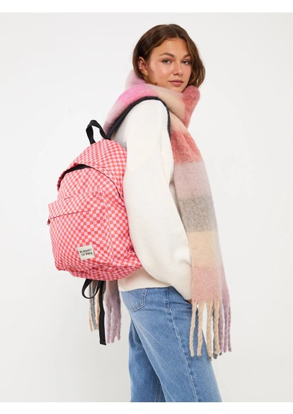 Xsıde Somon Baskılı Baskılı Kadın Sırt Çantası indirimleri