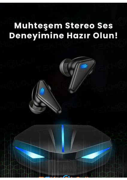 Kulaklık Bluetooth Kablosuz Oyuncu Kulak Içi Mikrofonlu