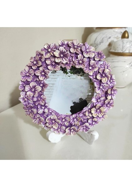 15CM Yuvarlak Çerçeve Menekşe Çiçek Silikon Kalıp K-191 fırsatları