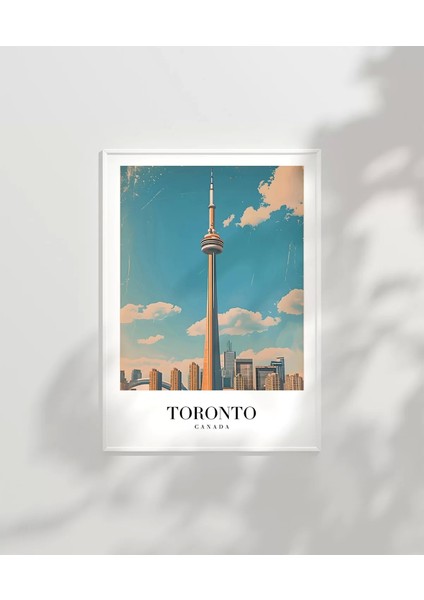 Çerçevesiz Poster Gökyüzüne Dokunan Toronto