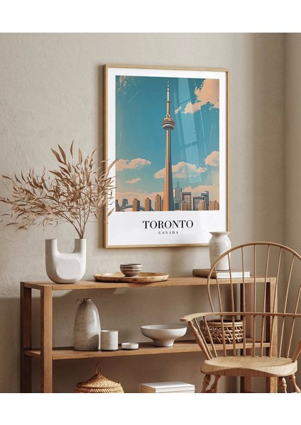 Çerçevesiz Poster Gökyüzüne Dokunan Toronto