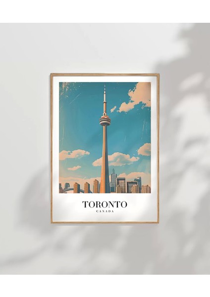 Çerçevesiz Poster Gökyüzüne Dokunan Toronto