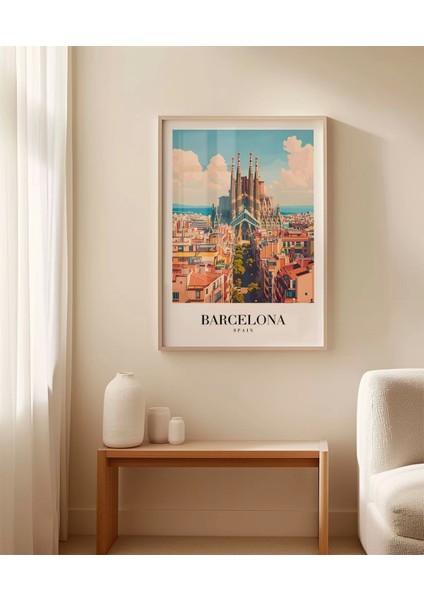 Çerçevesiz Poster Barcelona Mimari