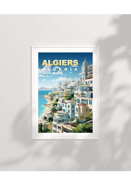 Çerçevesiz Poster Algiers Coastal Serenity