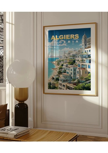 Çerçevesiz Poster Algiers Coastal Serenity