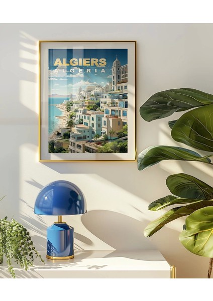 Çerçevesiz Poster Algiers Coastal Serenity