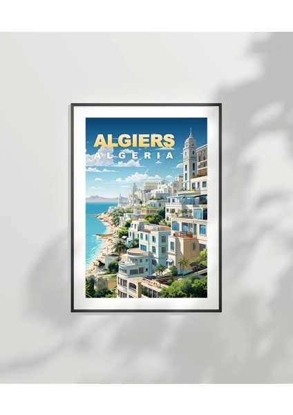 Çerçevesiz Poster Algiers Coastal Serenity