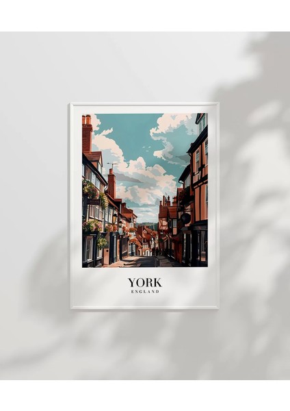 Çerçevesiz Poster York Tarihi Sokakları