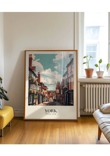 Çerçevesiz Poster York Tarihi Sokakları