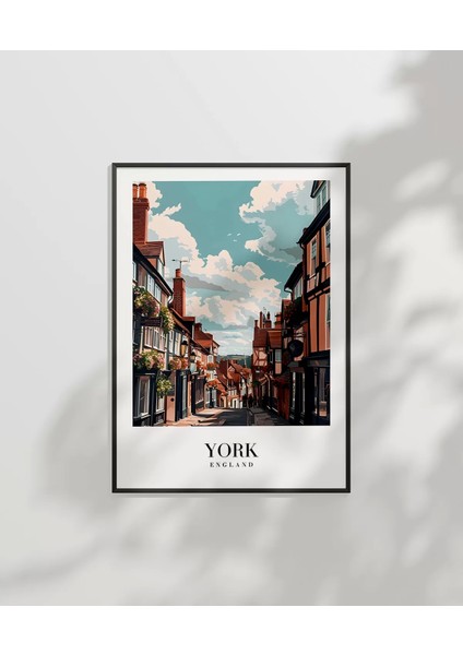 Çerçevesiz Poster York Tarihi Sokakları