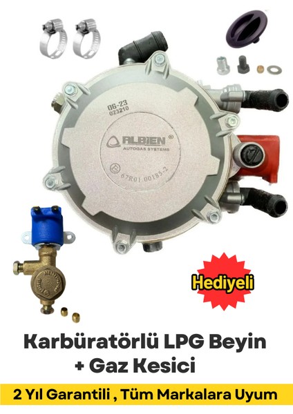 Lpg Karbüratörlü Beyin ve Gaz Kesici Set Tüm Araçlara Uygun